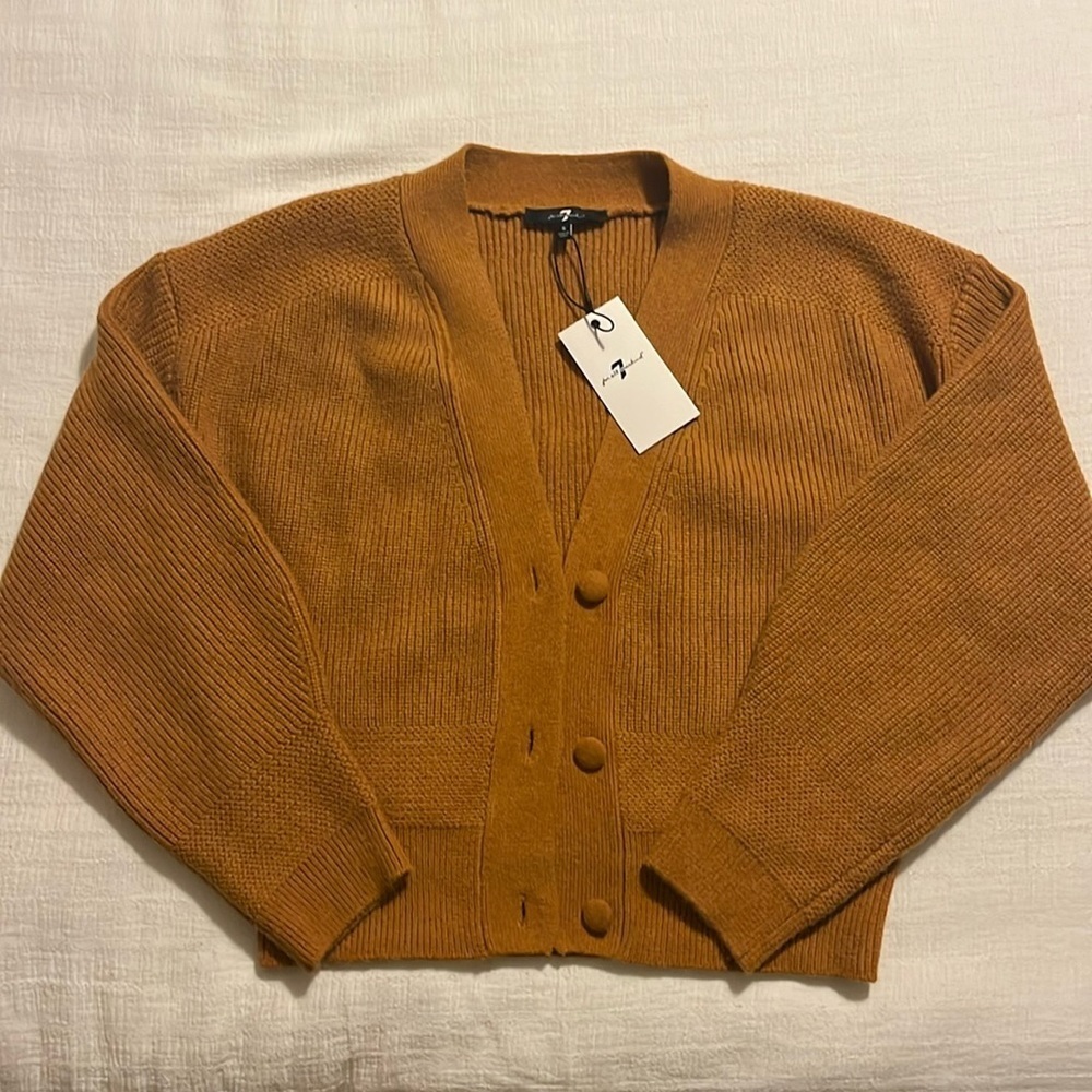 7 For All Mankind Button-Up Cardigan Sweater | New With Tag